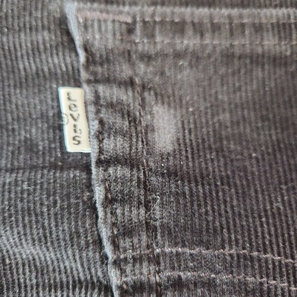 Y2K Levi's 514 Black Corduroy Pants Men's 34x32 Straight Fit - Picture 12 of 15